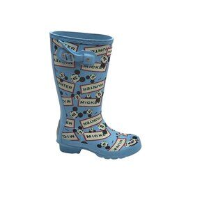 Hunter Disney Mickey Mouse Original Kids Rain Boots Blue‎ Size 2 Boys 3 Girls